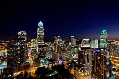 Queen City Skyline At Night 5400x3600 Wallpapers