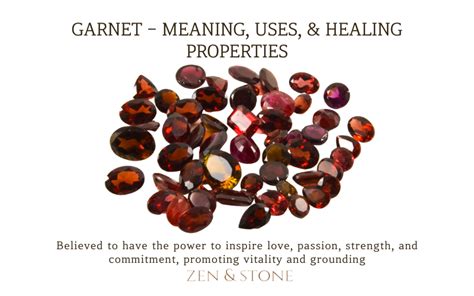 Garnet Meaning Uses And Healing Properties Zen And Stone