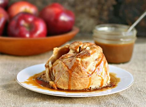 Hungry Couple Apple Dumplings With Salted Caramel Sauce