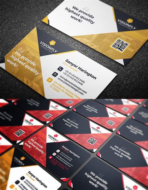 Elegant Business Cards Psd Templates Design Graphic Design Junction