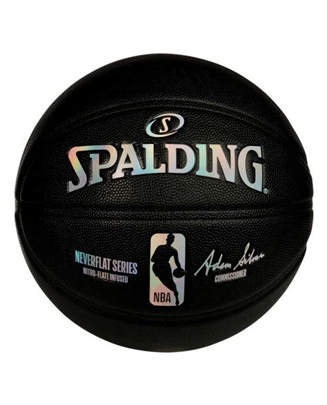 Spalding Nba Neverflat Game Ball Replica Series Basketball Black