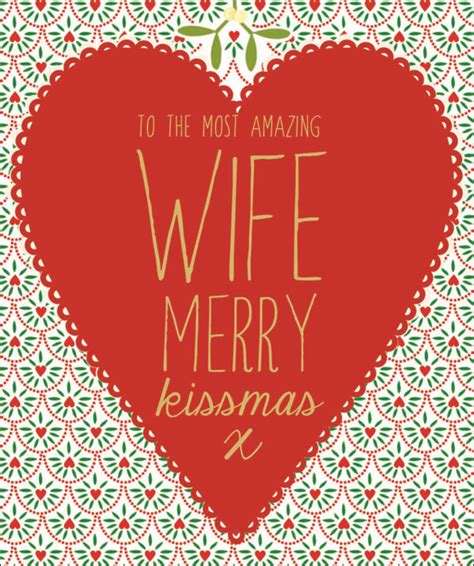 Celebrate the miracle of love and peace this christmas. Amazing Wife Contemporary Christmas Card | Cards | Love Kates