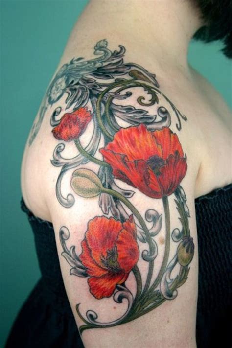 60 Beautiful Poppy Tattoos Nouveau Tattoo Poppies Tattoo Art