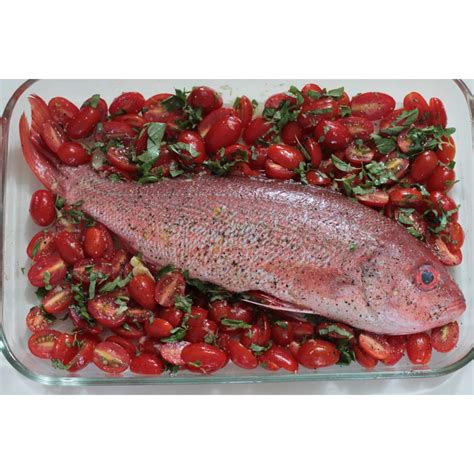 Domestic tem­per­a­tures were mim­ic­ked for the exper­i­ments with an oil tem­per­a­ture of 170°c (340°f) and a cook­ing time of 2.5 min­utes for each fil­let side. Whole fish baked with tomatoes, olive oil, garlic and ...