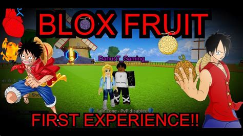 Blox Fruit Trying The Game For The First Time Youtube