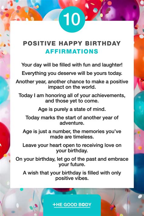 🎉 55 Birthday Affirmations For Special People Like You