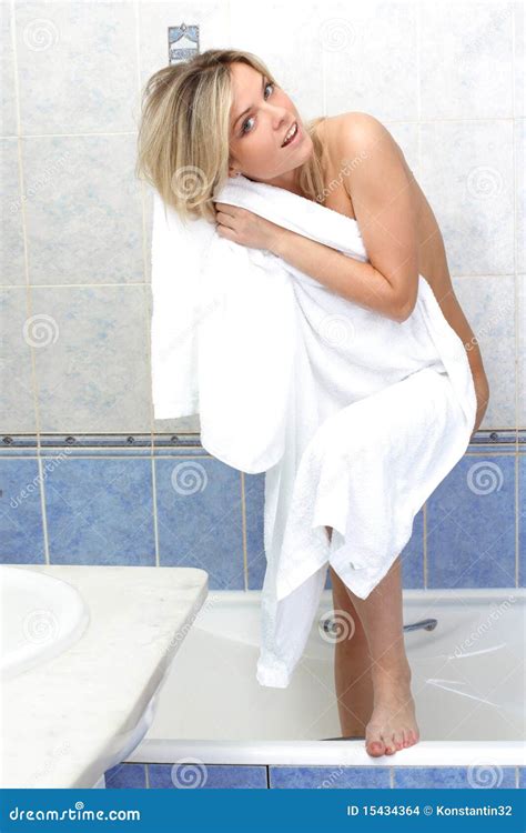 Woman Taking A Towel Stock Photo Image Of Sensual Female