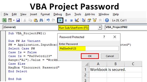 What Is A Vba Password In Excel