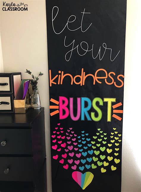Let Your Kindness Burst Decor Set Falldoordecorationsclassroom Let Yo