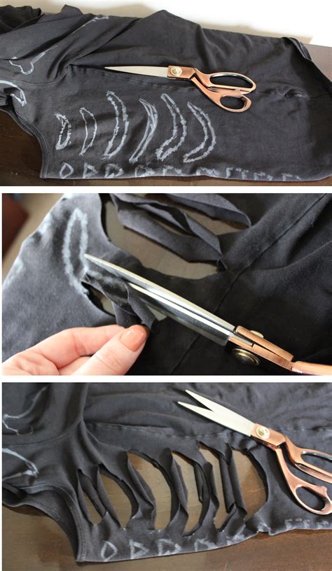 DIY scary skeleton Halloween costume
