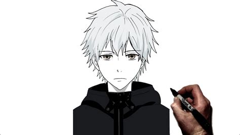 How To Draw Ken Kaneki No Mask Step By Step Tokyo Ghoul Youtube