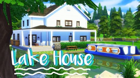 Lake House The Sims 4 Speed Build No Cc Youtube Otosection