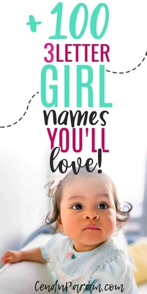 3 Letter Girl Names With Meanings Cenzerely Yours