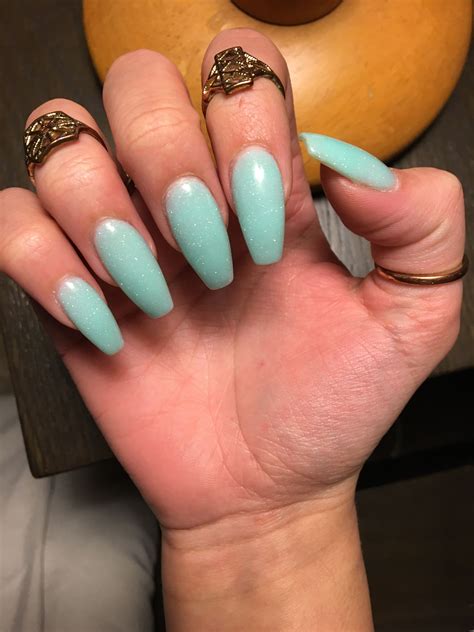 Incredible Mint Green Coffin Nail Designs References Inya Head