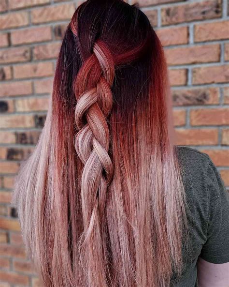 Red And Blonde Hair Color Ideas