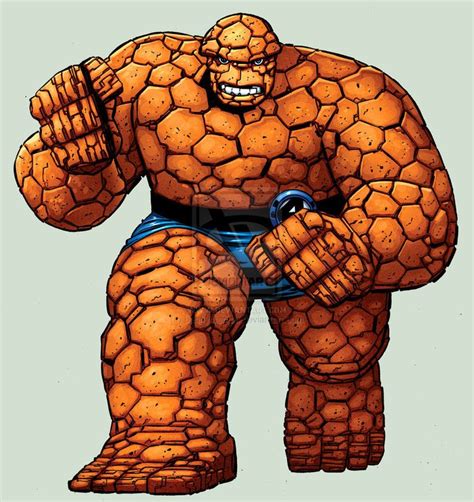 The Thing By Bennyfuentes On Deviantart Fantastic Four Marvel Marvel