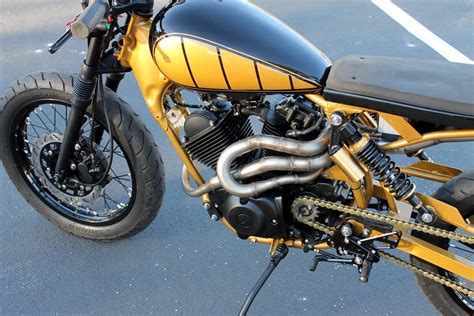 4.5 out of 5 stars from 30 genuine reviews on yamaha makes a good bike! yamaha v-star 250 cafe racer by wild turkey fab - bikerMetric