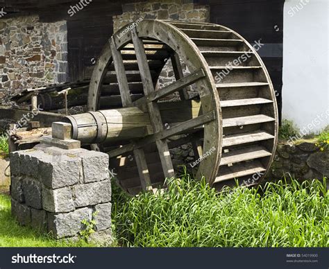 Old Wooden Water Mill Stock Photo 54019900 Shutterstock