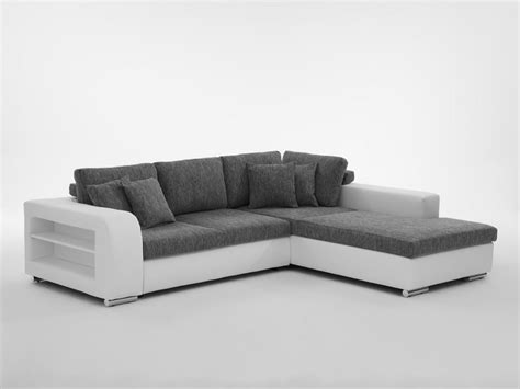 This comfortable sofa features deep seating, reversible cushions and high density foam. Sofa Gramat 2 Sitzer Kunstleder Strukturstoff Wei Grau Bad ...