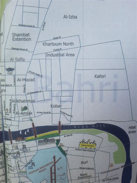 Khartoum City Map For Easier Orientation Safari Junkie
