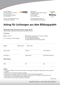 Antrag bildungsgutschein / termin bekommen. Bildungsgutschein - gratis zur Nachhilfe durch Bildungspaket