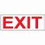 Exit Sign NHE 6743 Enter /