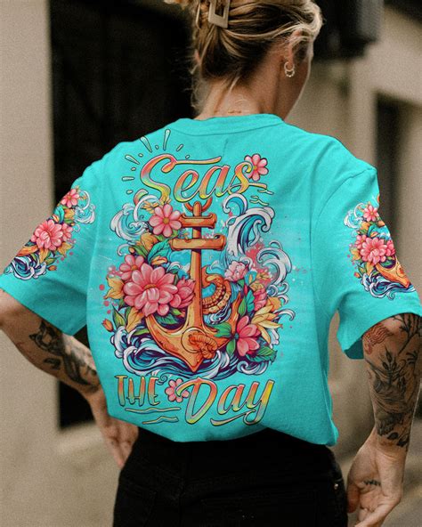 seas the day anchor floral all over print yhdu1606233 good in the woods
