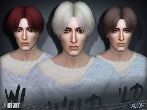 Sims 4 Ccs The Best Hair Jeonghan By Adedarma Sims 4 Hair Male