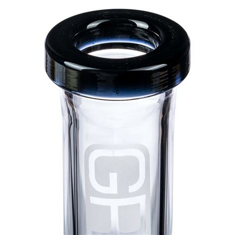 Grav Labs Black Accented Beaker Bong With Inverted Restriction Kings