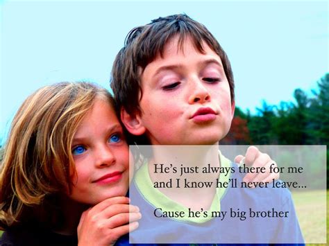 Throughout history, brothers and sisters have been friends, enemies, and loving family members. OLDER SISTER QUOTES TO YOUNGER BROTHER image quotes at ...