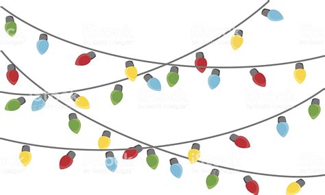 Hanging Christmas Lights Clipart Png