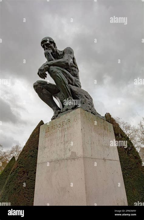 Le Penseur Or The Thinker Bronze Sculpture By Auguste Rodin First