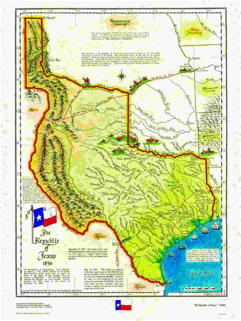 Texas is bounded by oklahoma on the north. Historical Texas Maps, Texana Series
