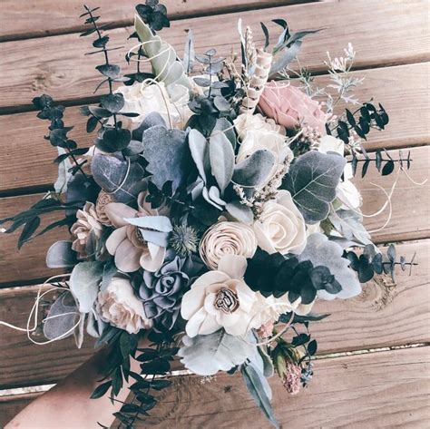 Hannahs Collection Sola Wood Flowers Wedding Bouquet Etsy Wood