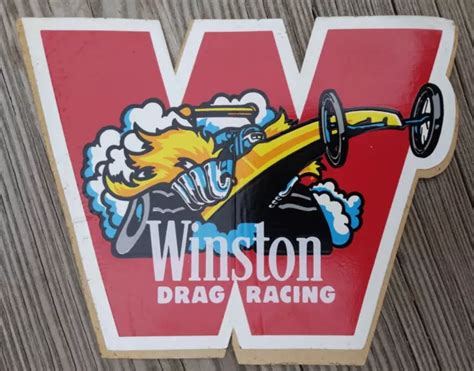 Vintage Winston Drag Racing Sticker Decal 1970s Nhra Very Good