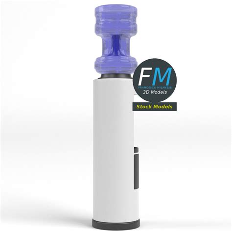 Cylindrical Water Cooler 3d Model Cgtrader