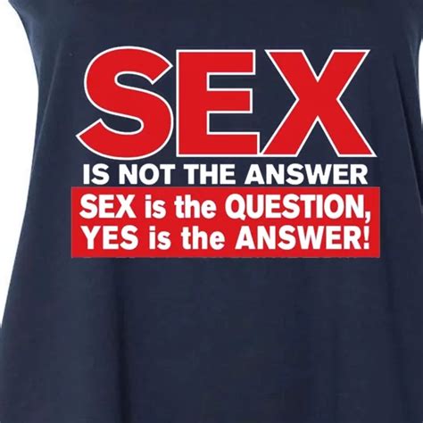 Funny Rude Sex Is Not The Answer Women S Plus Size Tank Top Teeshirtpalace