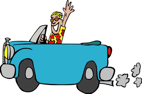 Cartoon Car Driving Clip Art