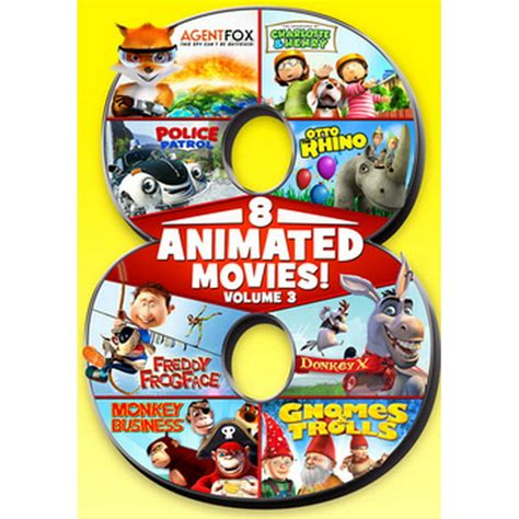8 Feature Compilation Animated Volume 3 Dvd