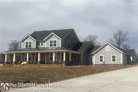 Farmhouse Plan 52269WM Comes To Life In Mississippi Photos Of House