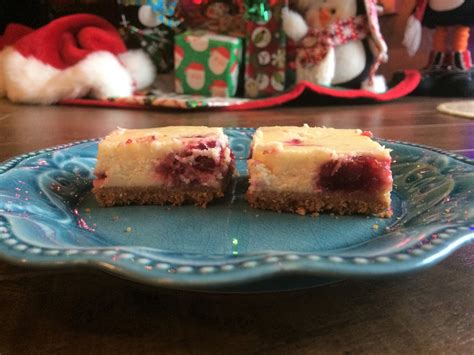 My Tiny Oven Eggnog Cranberry Cheesecake Squares
