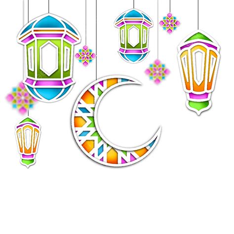 Ramadan Lantern Png Transparent Ramadan Lanterns Colorful Illustration