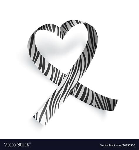 Symbol Rare Disease Realistic Ribbon Royalty Free Vector