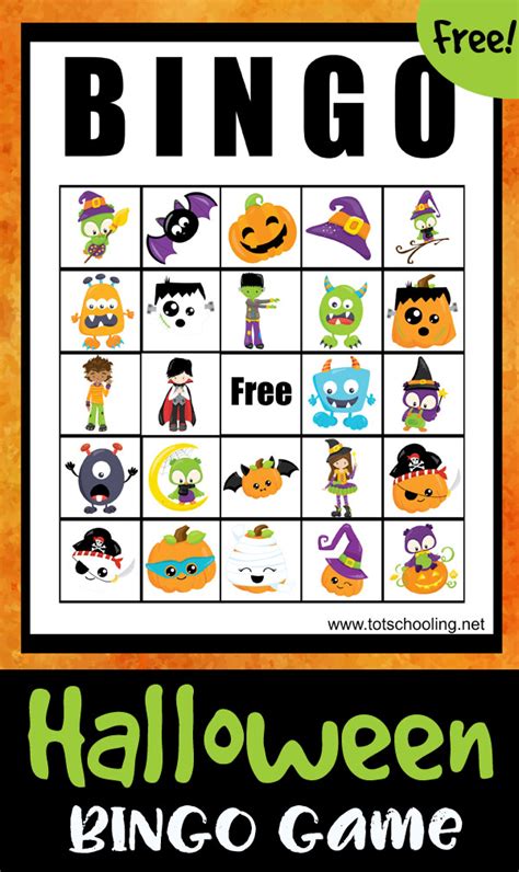 Halloween Bingo Game Printable Free Free Printable Templates
