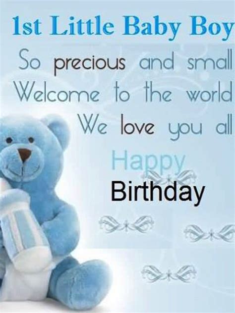 Happy 1st Birthday Quotes For Baby Boy Shortquotescc