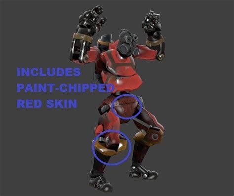 Gray Robo Fempyro Team Fortress 2 Skin Mods