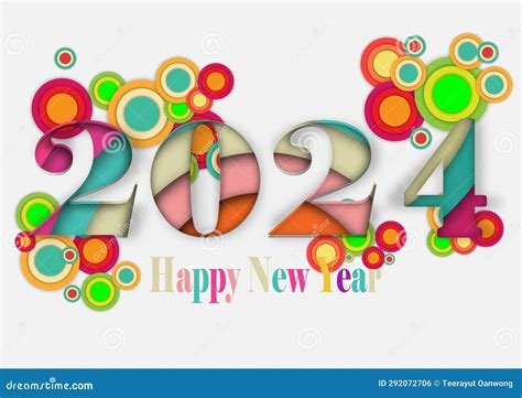 2024 Happy New Year Stock Illustration Illustration Of Word 292072706