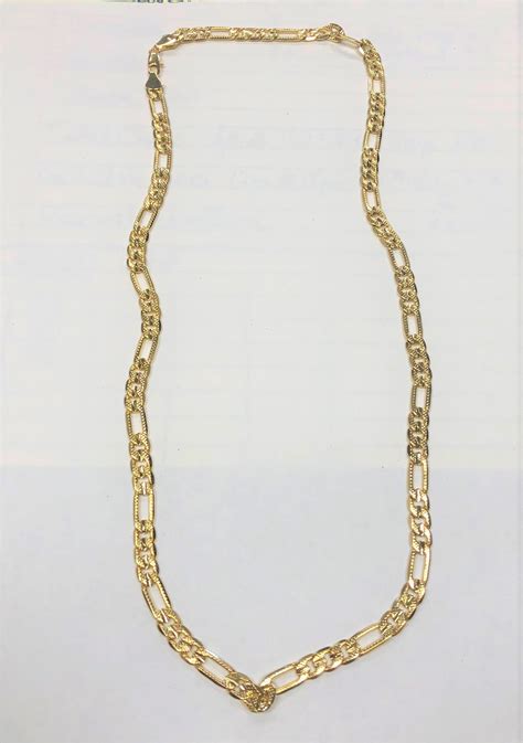 Gold Stamped Necklace 18kt Property Room