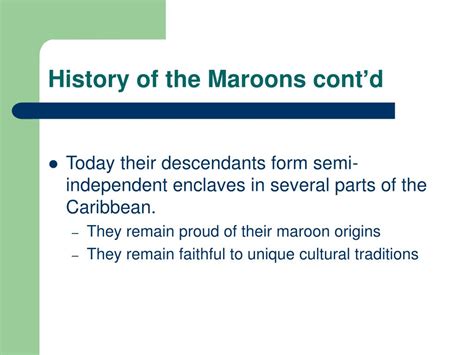 Ppt Maroon Culture Maroon Language Powerpoint Presentation Free