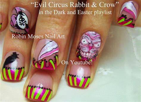 Robin Moses Nail Art Halloween Nails Scary Nail Art Creepy Nail
